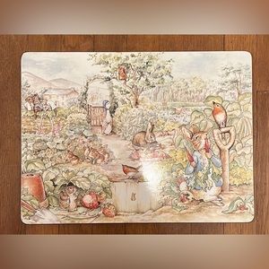 4 Beatrix Potter Placemats Set Peter Rabbit
Pottery Barn Kids McGregors Garden